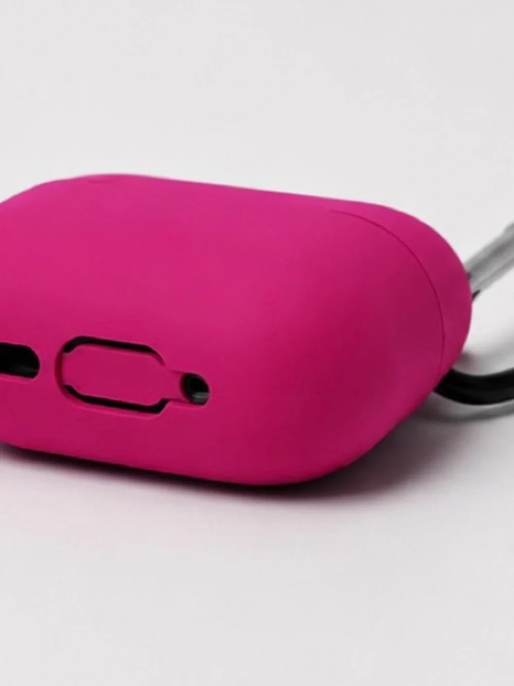 Hot Pink- Silicone AirPods Pro Case with Carabiner